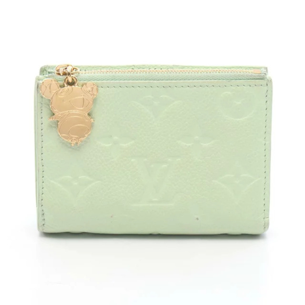 Louis Vuitton LV TM Portefeuille Lisa Monogram Empreinte Green Tea Panda Bi